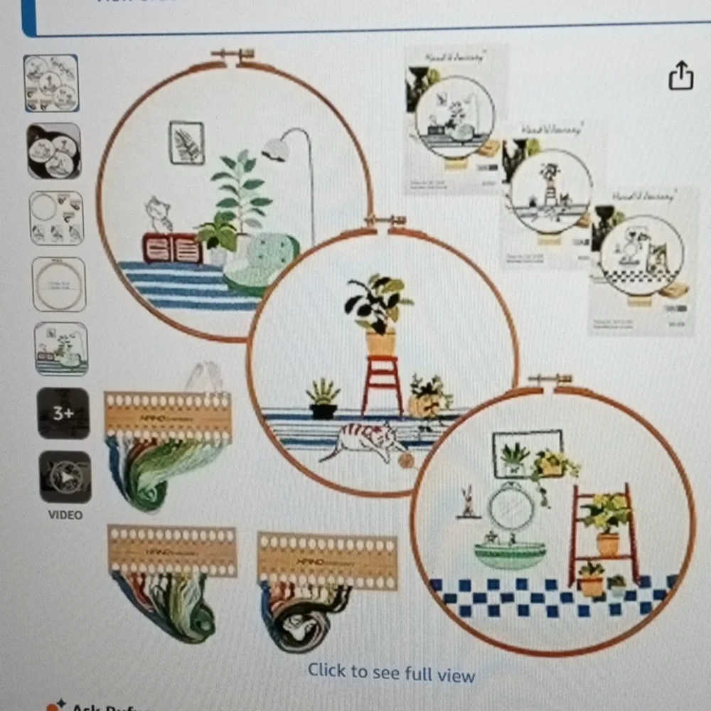 4-Sets Complete Embroidery & Diamond Painting Hobbyists Unused Four Complete Set - Picture 4 of 12